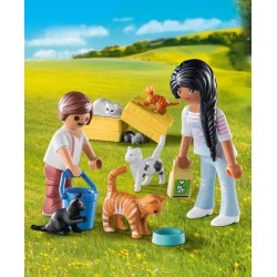 Playmobil - Country Famiglia dei Gatti, Cat Family 71309