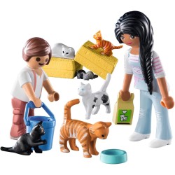 Playmobil - Country Famiglia dei Gatti, Cat Family 71309
