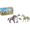 Playmobil Set 3 Cavalli con Selle, emozionanti Avventure a Cavallo 71356