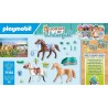 Playmobil Set 3 Cavalli con Selle, emozionanti Avventure a Cavallo 71356