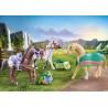 Playmobil Set 3 Cavalli con Selle, emozionanti Avventure a Cavallo 71356
