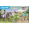 Playmobil Set 3 Cavalli con Selle, emozionanti Avventure a Cavallo 71356