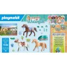 Playmobil Set 3 Cavalli con Selle, emozionanti Avventure a Cavallo 71356