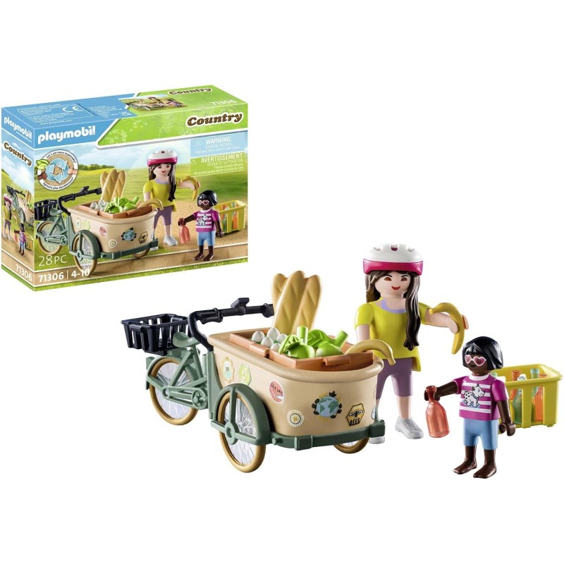 Playmobil Contadina con bicicletta da carico 71306