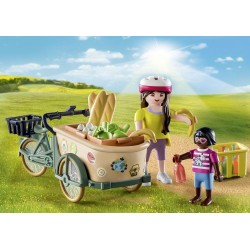 Playmobil Contadina con bicicletta da carico 71306