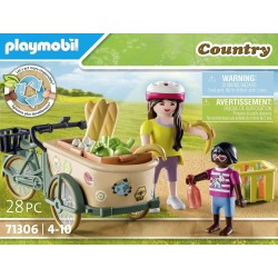 Playmobil Contadina con bicicletta da carico 71306