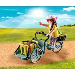 Playmobil Contadina con bicicletta da carico 71306
