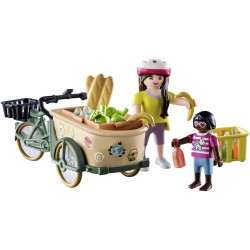 Playmobil Contadina con bicicletta da carico 71306