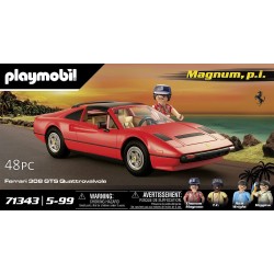 Playmobil Ferrari 308 GTS Magnum, P.I. pezzo da collezione Famous Cars 71343