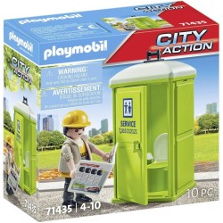 PLAYMOBIL Bagno mobile da cantiere Toilette City Action 71435