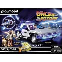 PLAYMOBIL Back to the Future 70317 - DeLorean con Effetti Luminosi, dai 6 anni