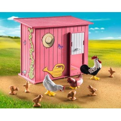 Playmobil Country Pollaio, con gallo, galline e pulcini 71308