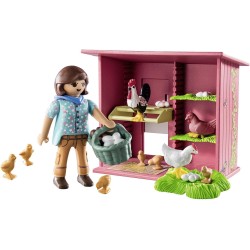 Playmobil Country Pollaio, con gallo, galline e pulcini 71308