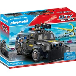 Playmobil Veicolo blindato, elegante fuoristrada delle forze speciali con luci e suoni 71144