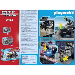 Playmobil Veicolo blindato, elegante fuoristrada delle forze speciali con luci e suoni 71144