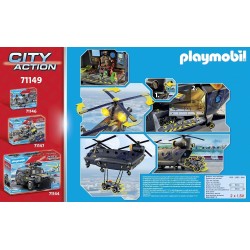 Playmobil Elicottero unità Tattica, 71149