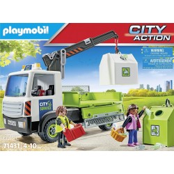 Playmobil Camion Trasporto contenitori rifiuti City Action 71431