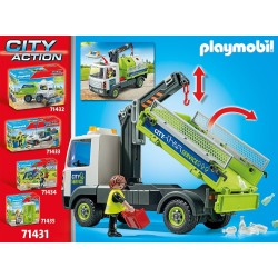 Playmobil Camion Trasporto contenitori rifiuti City Action 71431