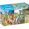 PLAYMOBIL Horses of Waterfall 71353 - Stalla con recinto, avventure nel pittoresco Waterfall Ranch con Amelia e Whisper