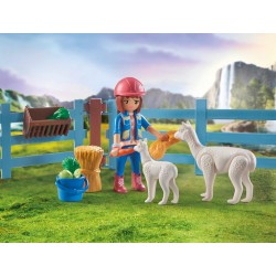 PLAYMOBIL Horses of Waterfall 71353 - Stalla con recinto, avventure nel pittoresco Waterfall Ranch con Amelia e Whisper