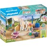 PLAYMOBIL Horses of Waterfall 71354 - Area di cura e lavaggio per cavalli, giri in lungo e in largo e selfie in comune