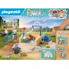 PLAYMOBIL Horses of Waterfall 71354 - Area di cura e lavaggio per cavalli, giri in lungo e in largo e selfie in comune