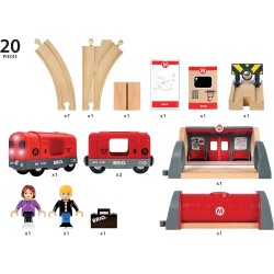 BRIO World - Set Metropolitana, BRIO Accessori, Età Raccomandata 3+