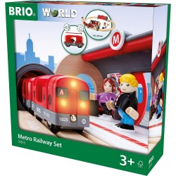BRIO World - Set Metropolitana, BRIO Accessori, Età Raccomandata 3+