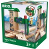 BRIO World - Doppio Semaforo con Operatore, BRIO Accessori, Età Raccomandata 3+