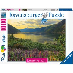 Ravensburger - Puzzle Fiordo in Norvegia, Collezione Scandinavian Places, 1000 Pezzi, Puzzle Adulti