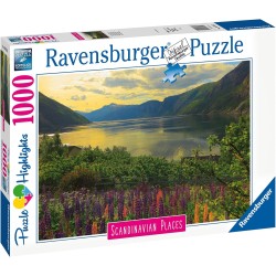 Ravensburger - Puzzle Fiordo in Norvegia, Collezione Scandinavian Places, 1000 Pezzi, Puzzle Adulti