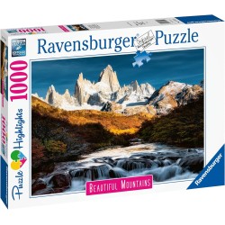 Ravensburger - Puzzle Fitz Roy, Patagonia, Collezione Beautiful Mountains, 1000 Pezzi, Puzzle Adulti