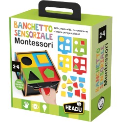Headu Banchetto Sensoriale Montessori Tanti Giochi di Osservazione e Manualità per i più Piccoli IT57182