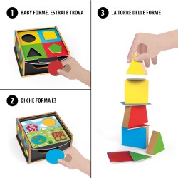 Headu Banchetto Sensoriale Montessori Tanti Giochi di Osservazione e Manualità per i più Piccoli IT57182