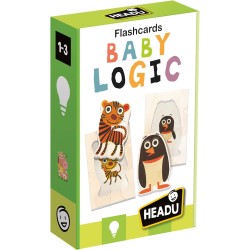 Headu - Flashcards Baby Logic Montessori A Ciascuna Mamma Il Suo Cucciolo, Gioco Educativo - MU23813