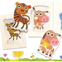 Headu - Flashcards Baby Logic Montessori A Ciascuna Mamma Il Suo Cucciolo, Gioco Educativo - MU23813