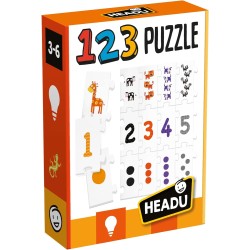 Headu - 123 Puzzle New Numeri E Quantità In Sequenza, Gioco Educativo - MU54907