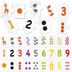 Headu - 123 Puzzle New Numeri E Quantità In Sequenza, Gioco Educativo - MU54907