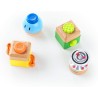 Hape- Quattro mattoncini pazzi, Multicolore, E11886