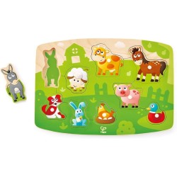 Hape Puzzle della fattoria in legno E1408
