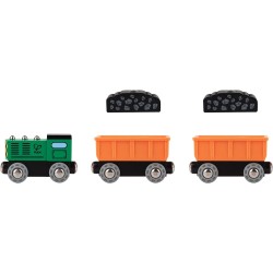 Hape Treno Merci Diesel in Legno più accessori E3718