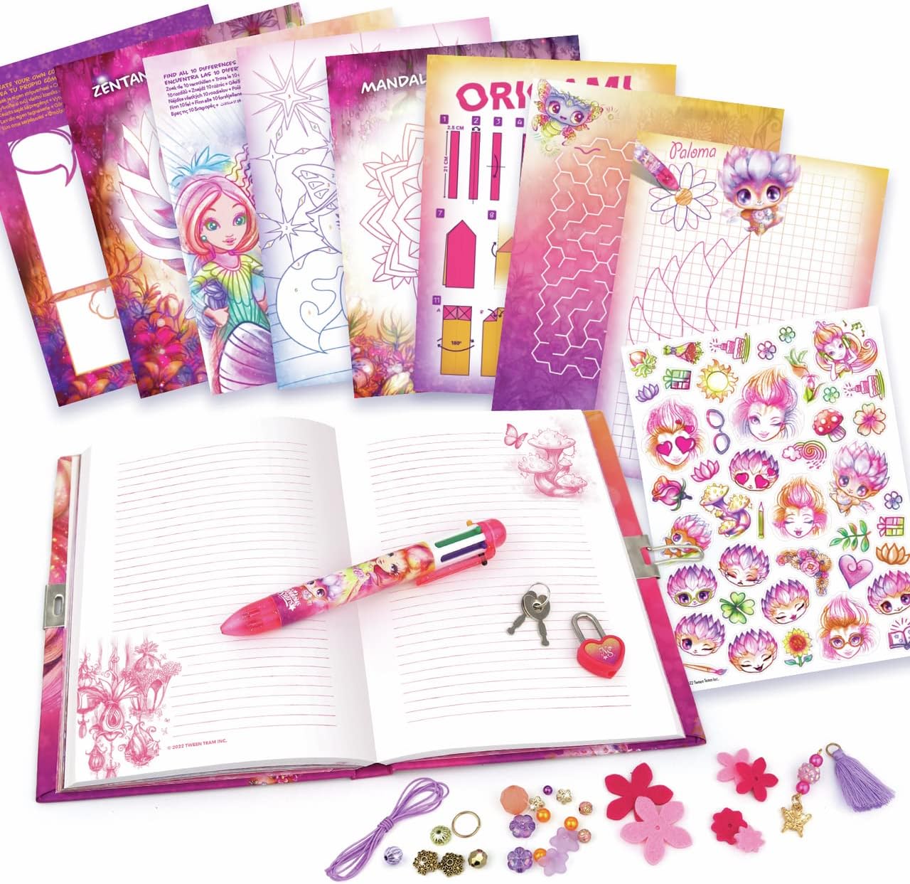 Nebulous Stars - Diario segreto di Petulia  Agenda bambina con attività  creative, sticker e penne magiche dai 7 anni in su NS11