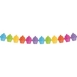 FESTONE CUPCAKES MULTICOLOR MT.3X15, F-1458