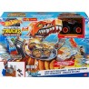 Mattel - Hot Wheels Monster Trucks Arena degli Scontri, Sfida in Testacoda con Tiger Shark, playset con un truck e 2 macchinine 