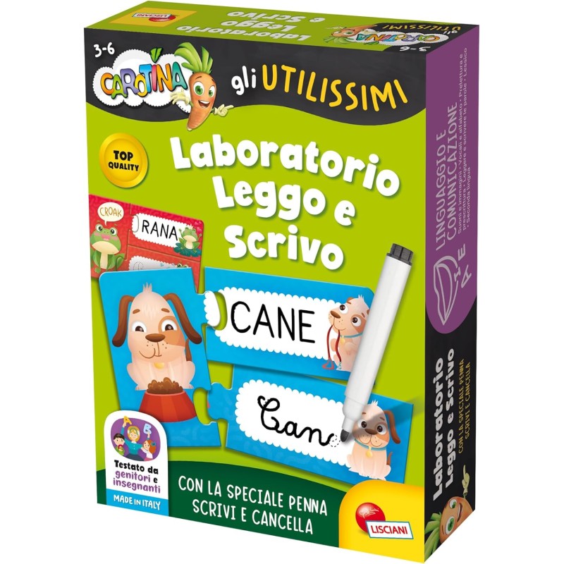 Lisciani Carotina Gli utilissimi laboratorio leggo e scrivo 102808