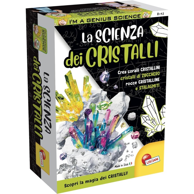 Lisciani Giochi I m a Genius Pocket la Scienza dei Cristalli, Medio, 100217