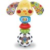 VTech Leo Sonaglino Interattivo, Sonaglio con Attivazione a Pulsante Luminoso, con 15 Melodie e 35 Frasi, Lingua Italiana VT1847