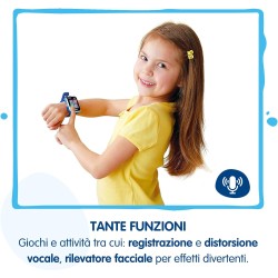 VTech Kidizoom Smartwatch DX2 Blu, Orologio Interattivo, Schermo Touch a Colori VT193876