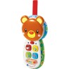 VTech Il Telefono di Teddy, Impara i Colori e i Numeri, Cellulare con Clip, 6-36 Mesi VT502707