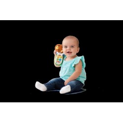 VTech Il Telefono di Teddy, Impara i Colori e i Numeri, Cellulare con Clip, 6-36 Mesi VT502707